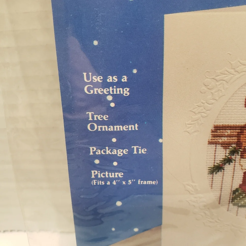 Vintage Titan Needlecraft Lot Of 4 Holiday Design 91313 Cross Stitch Cards